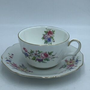 Mix Matched Flower Bouquet Tea Cup and Saucer